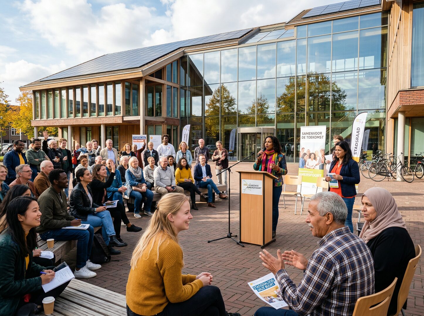 Burgers bij open bijeenkomst